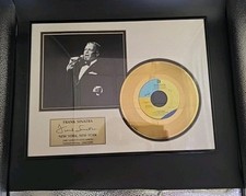 Frank Sinatra New York New York 24kt Gold Plated Single With COA 1682/5000. picture