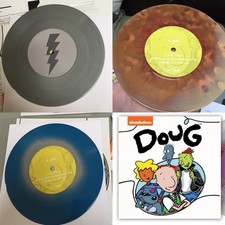 Nickelodeon Doug Album Cassette Limited Edition Orange Silver Slipmat Set picture