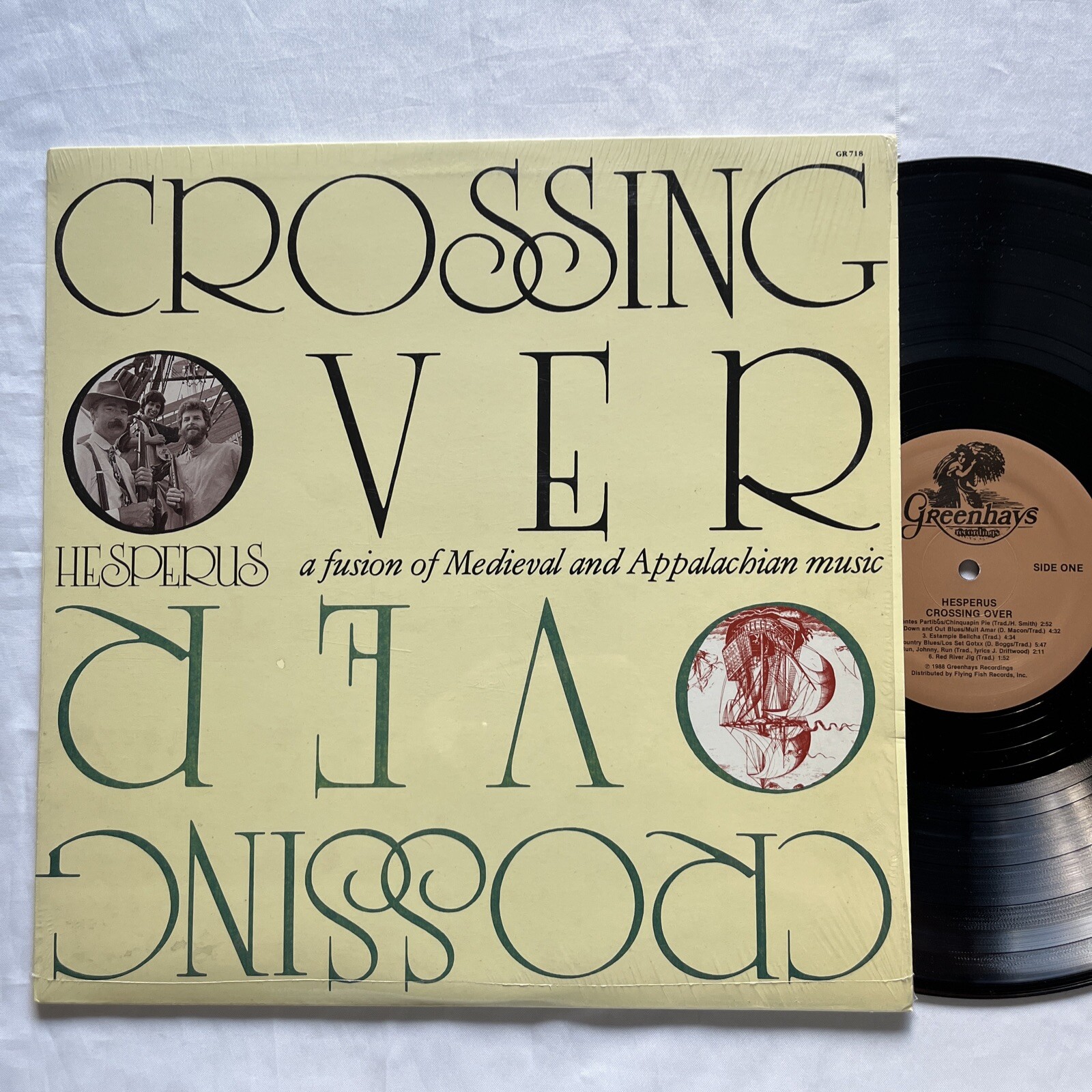 HESPERUS- Crossing Over LP w/ Mike Seeger Fusion Medieval and Appalachian Music