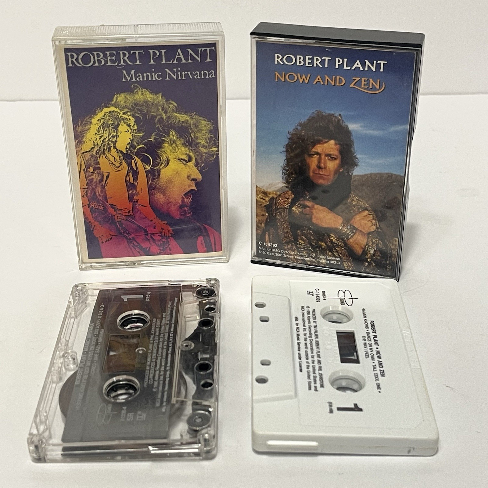 Robert Plant 2 Cassette Tape Lot Manic Nirvana & Now And Zen