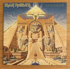 ORIGINAL Vtg 1984 IRON MAIDEN Album POWERSLAVE Record 1ST PRESS Vinyl NEAR MINT picture
