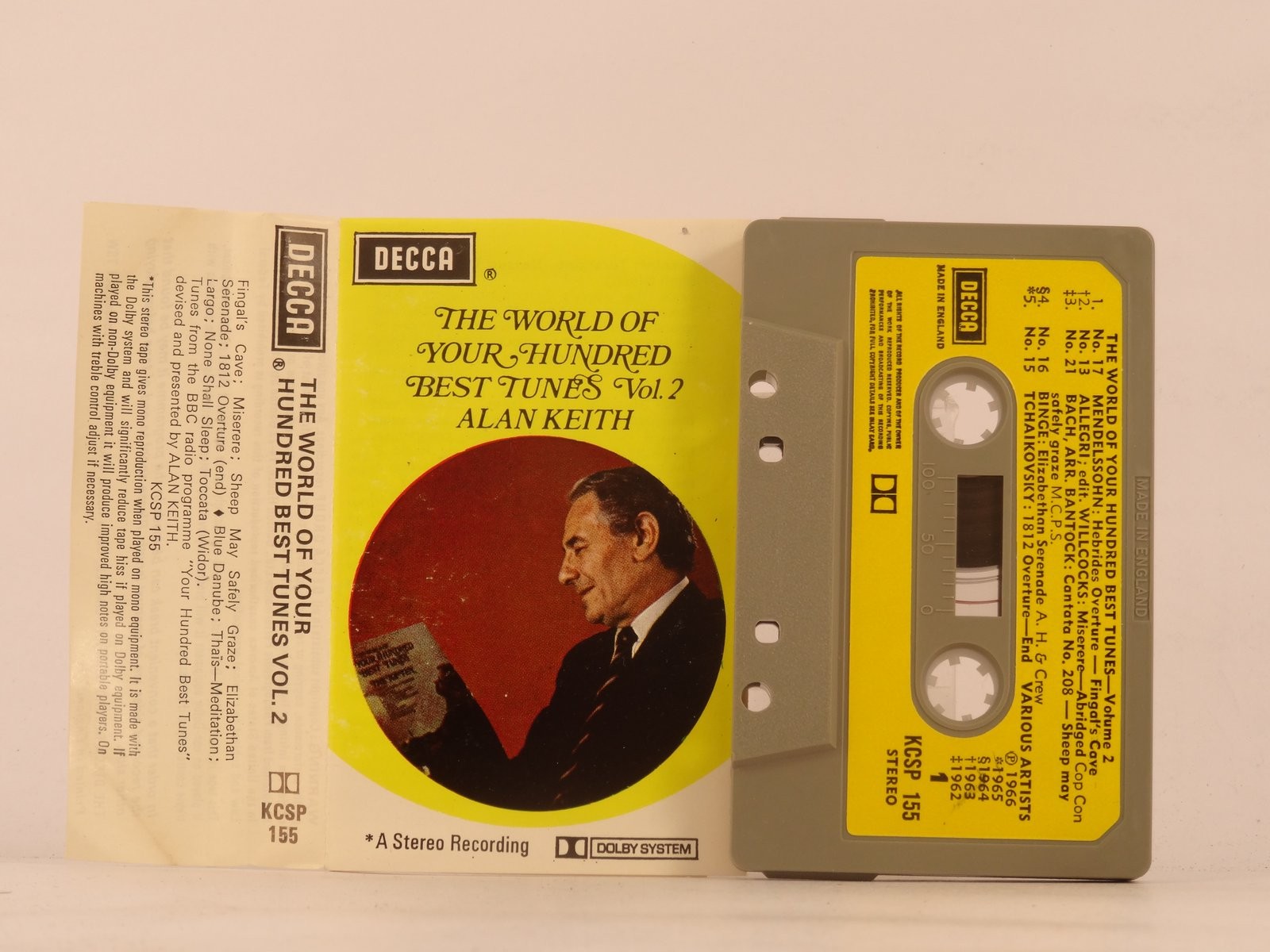 ALAN KEITH THE WORLD OF YOUR HUNDRED BEST TUNES VOL 2 (39) 10 Track Audio Casset