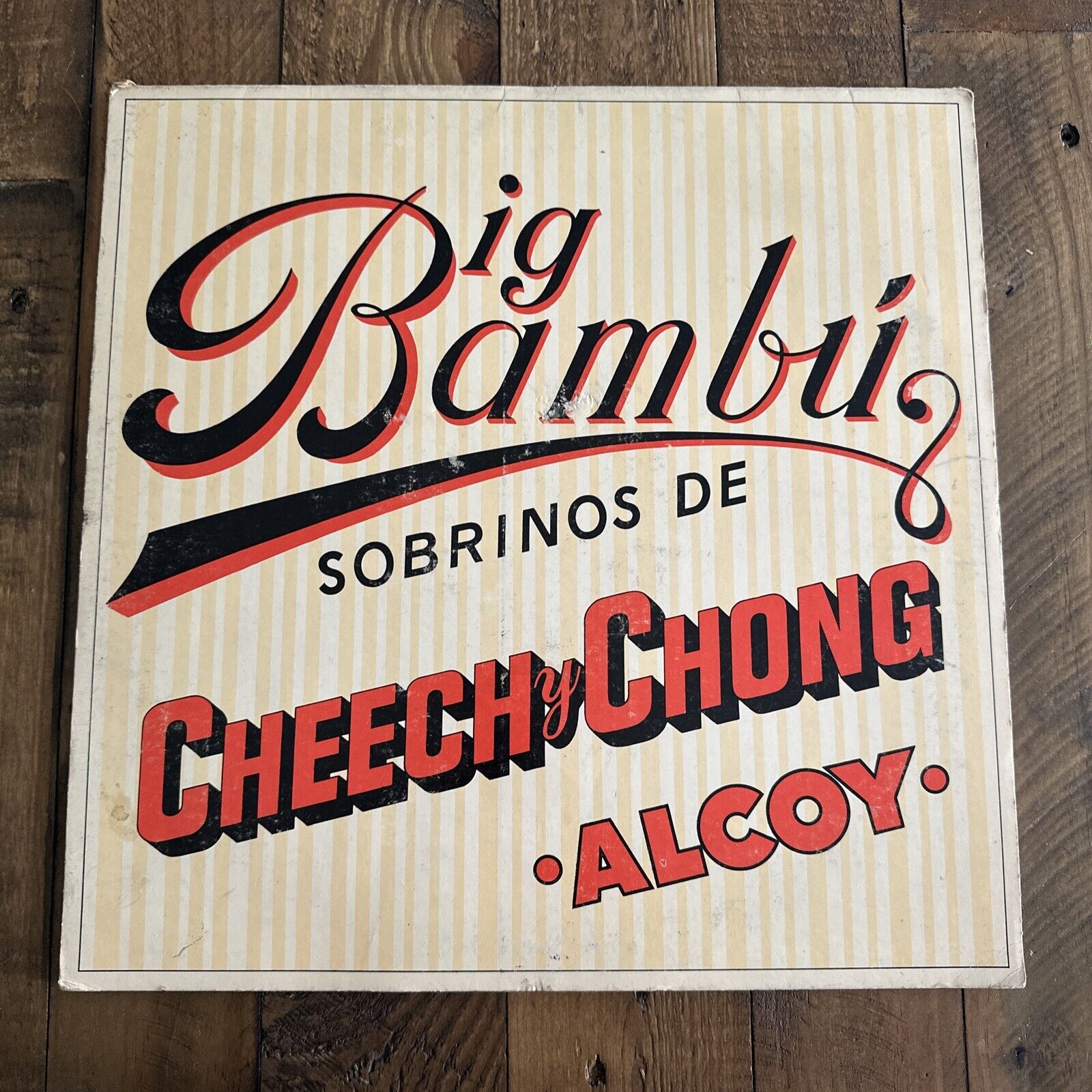 CHEECH AND CHONG /BIG BAMBU /Vinyl LP /ODE SP77014 W / Rolling Paper VG 1972
