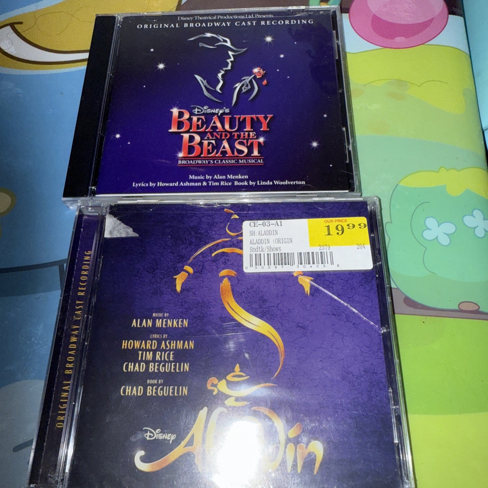 Set Of Two Disney On Brodway Cds
