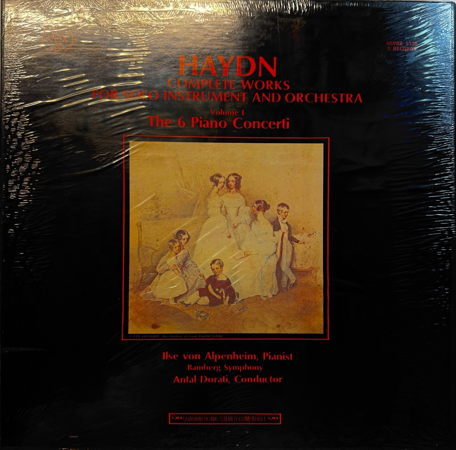 VOXBOX, Haydn: 6 Piano Concerti, Ilse von Alpenheim, Bamberg Symphony 3 LPs Set