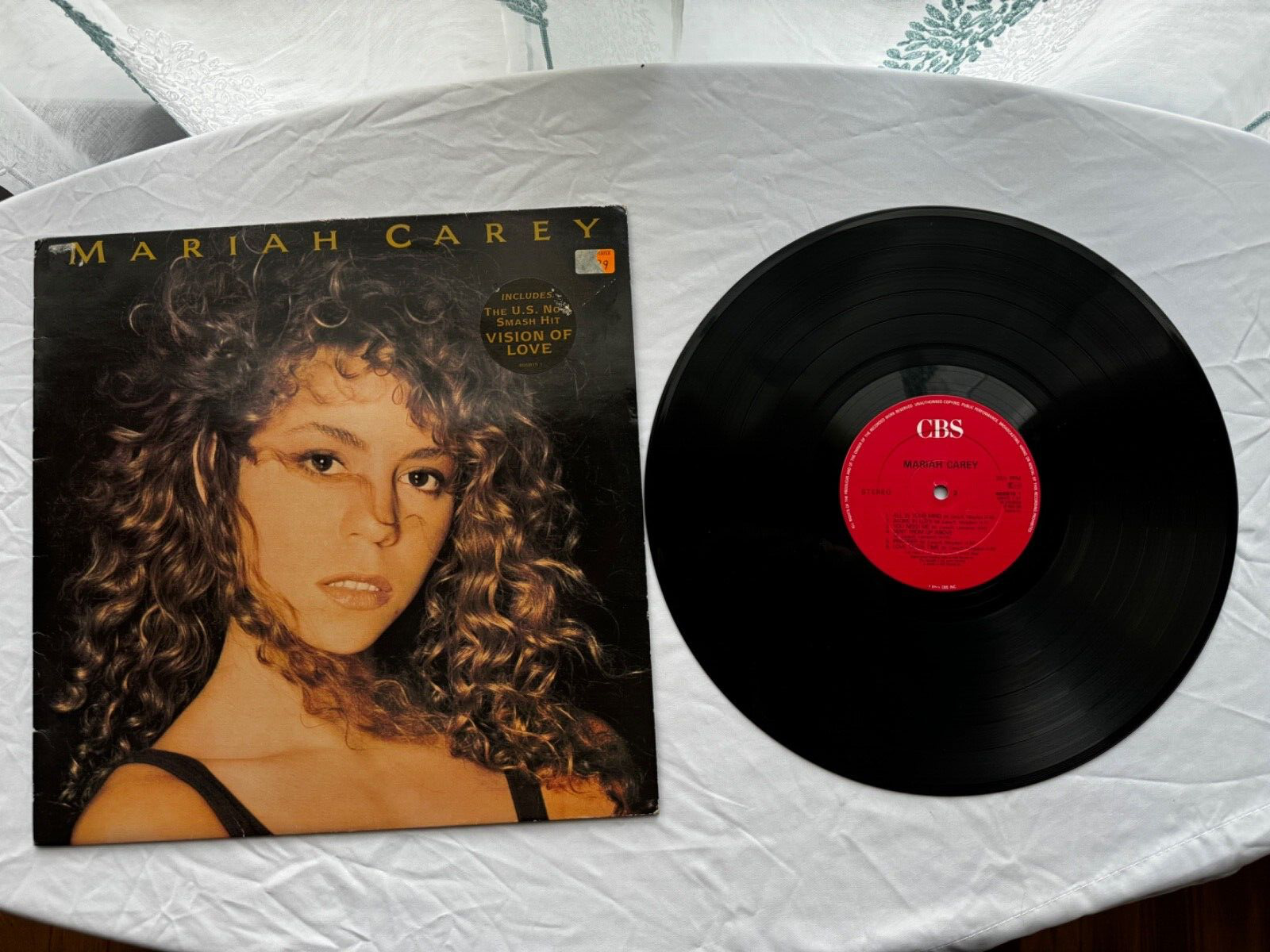 RARE 1990 FIRST UK PRESS - Mariah Carey “Mariah Carey” LP Vinyl CBS – 466815 1