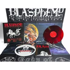BLASPHEMY Gods Of War Gatefold LP Die Hard Galaxy Vinyl with Flag Slipmat picture