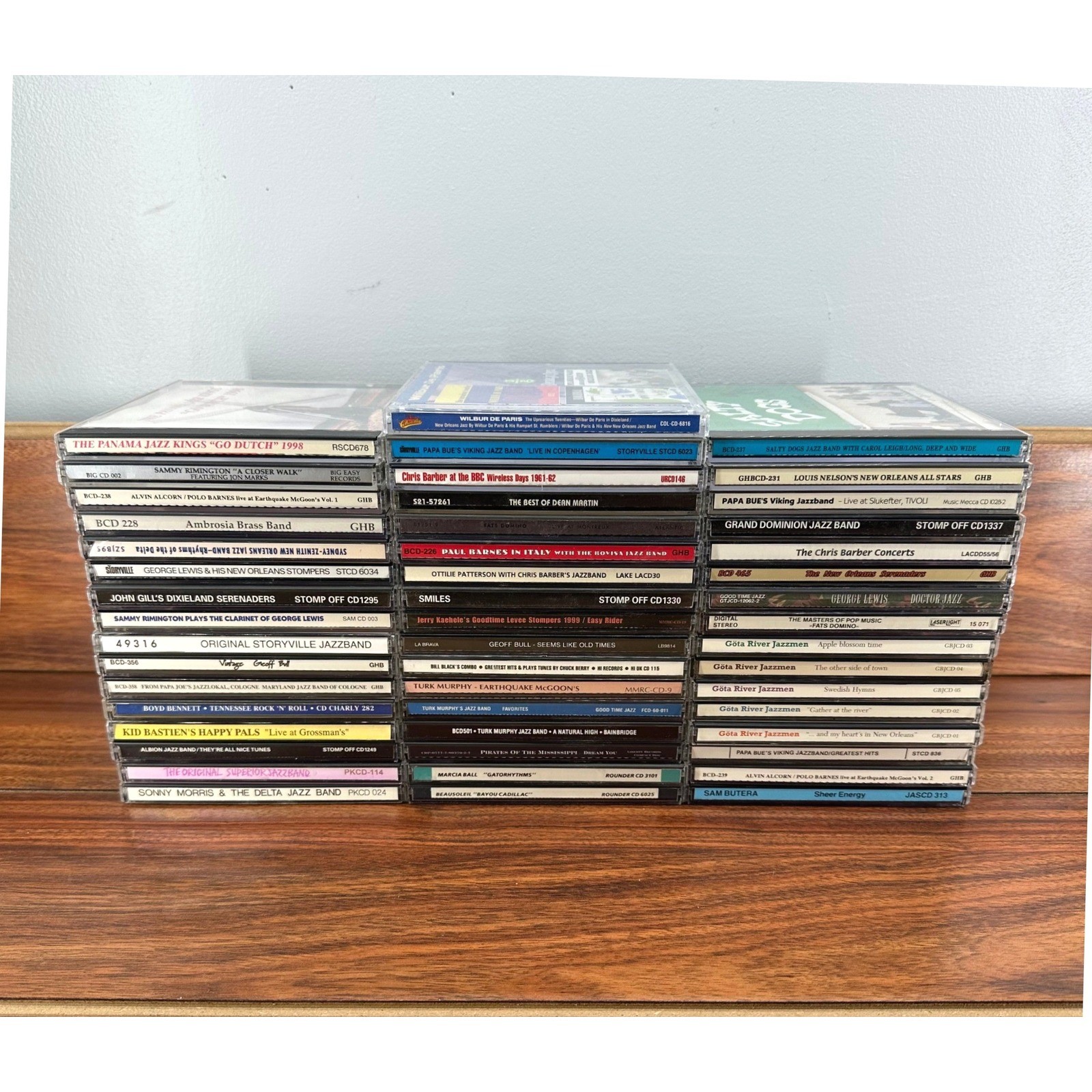 Bulk CD Lot of 30+ Jazz Big Band Blues Turk Murphy Papa Bue Fats Domino Martin