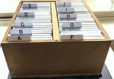 A to Z CD Collection Dividers Cards Horizontal Tab / Cabinet Shelf A-Z Organize picture