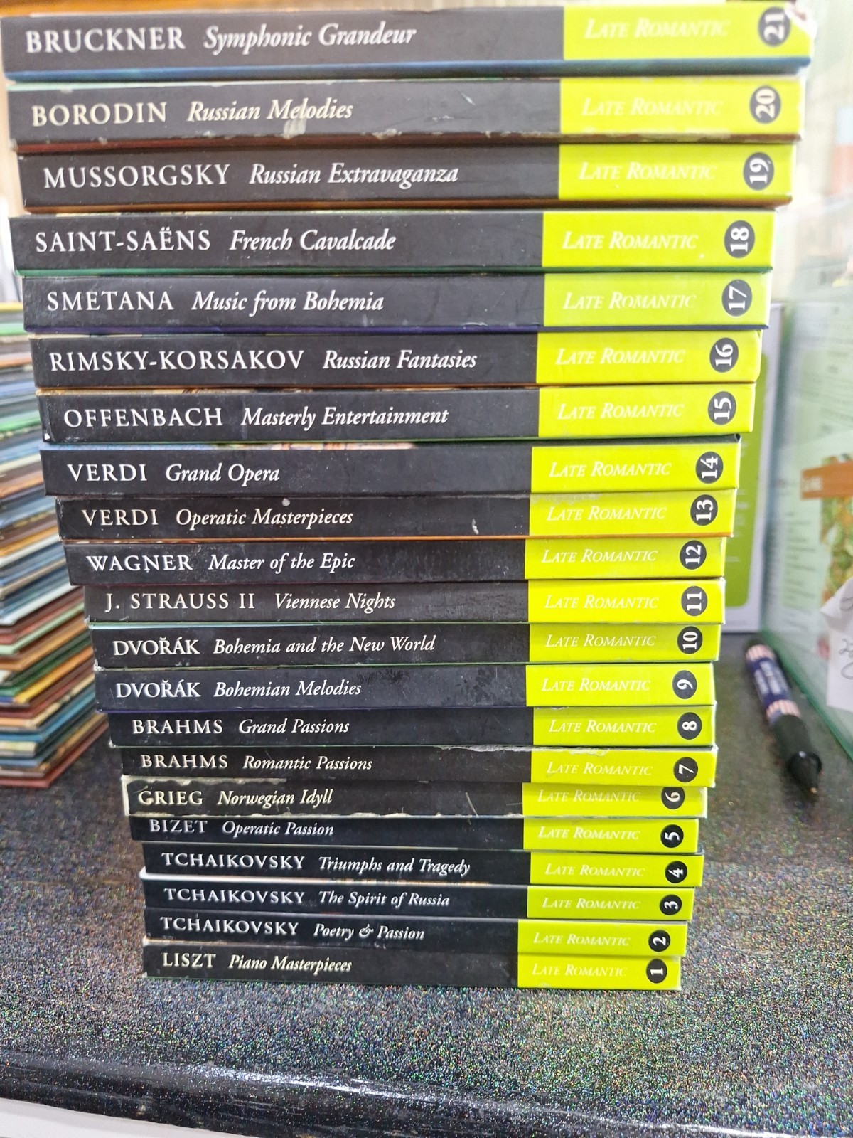 Classic Composers CDs 1-21 W/ Books Bizet, Grieg, Brahms,Dvorak,Verdi CDs
