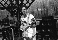 The bass guitarist playing with Robert Cray performing Old Photo picture