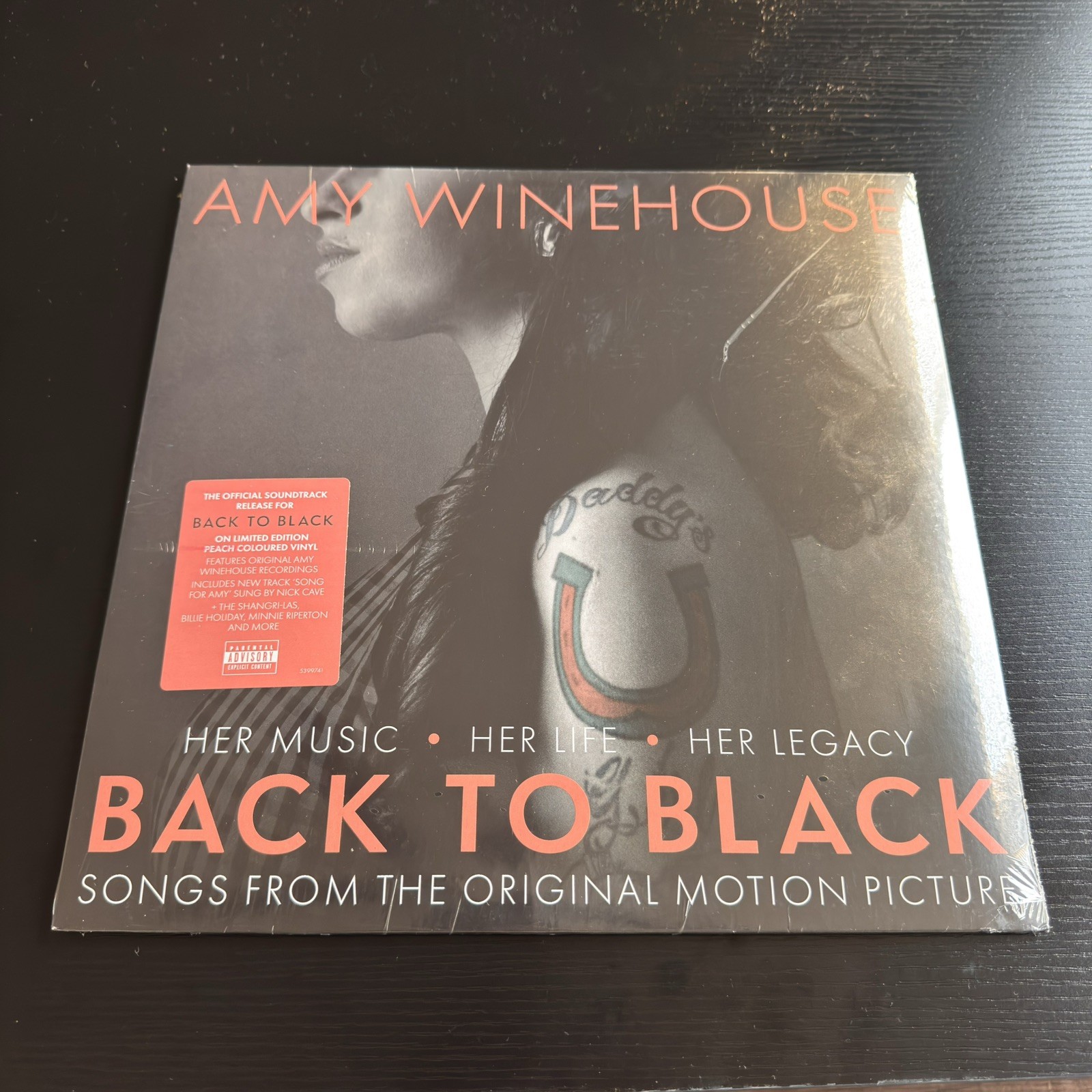 Amy Winehouse Back To Black Soundtrack Vinyl LP Peach Limited Edition Sealed New