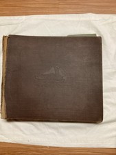 Vintage “His Master’s Voice” Victor Record Album 1904 & 10 Victor 78 Records picture