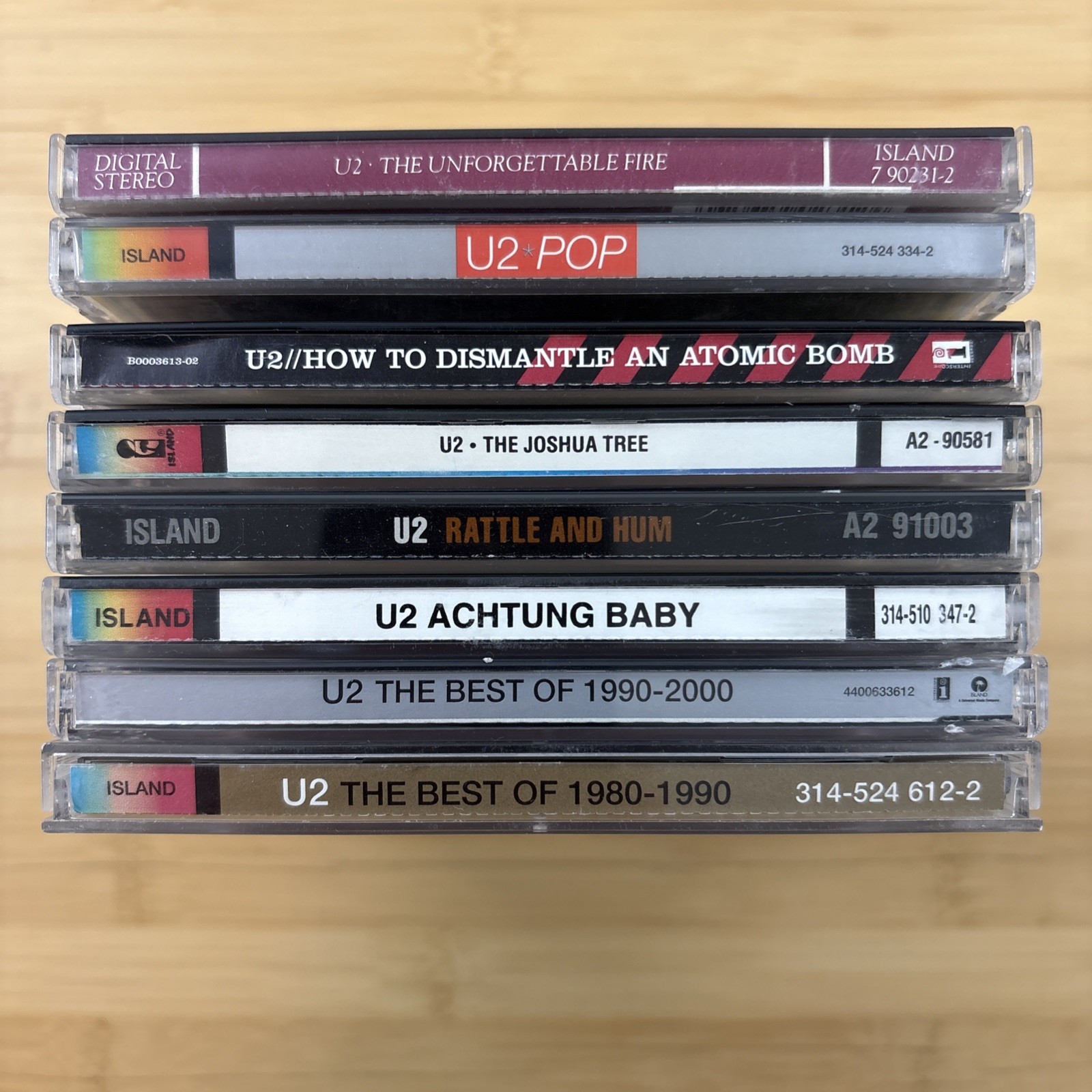 U2 - CD Lot / Collection of 8 CDs Best Of 1980-2000 Plus 6 Albums