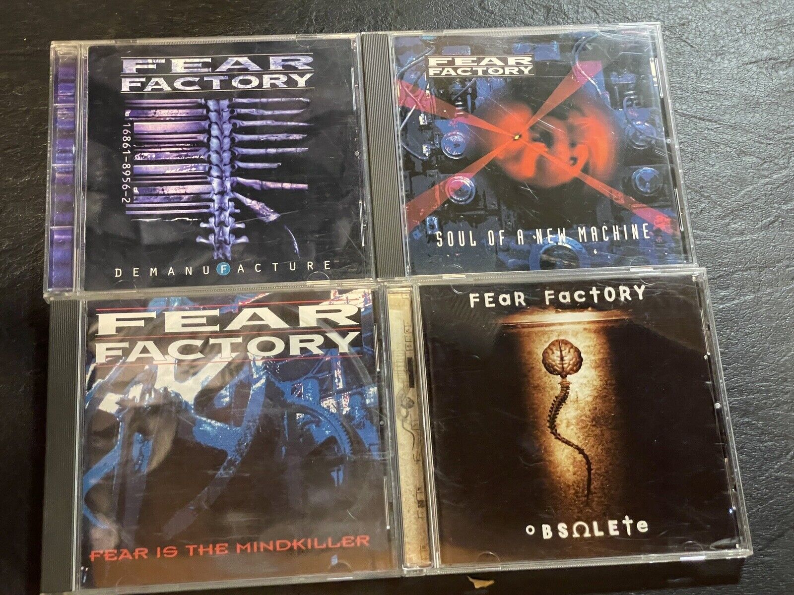 Fear Factory Cd Lot X4 Obsolete Demanufacture Fear Is The MindKiller Soul Of New