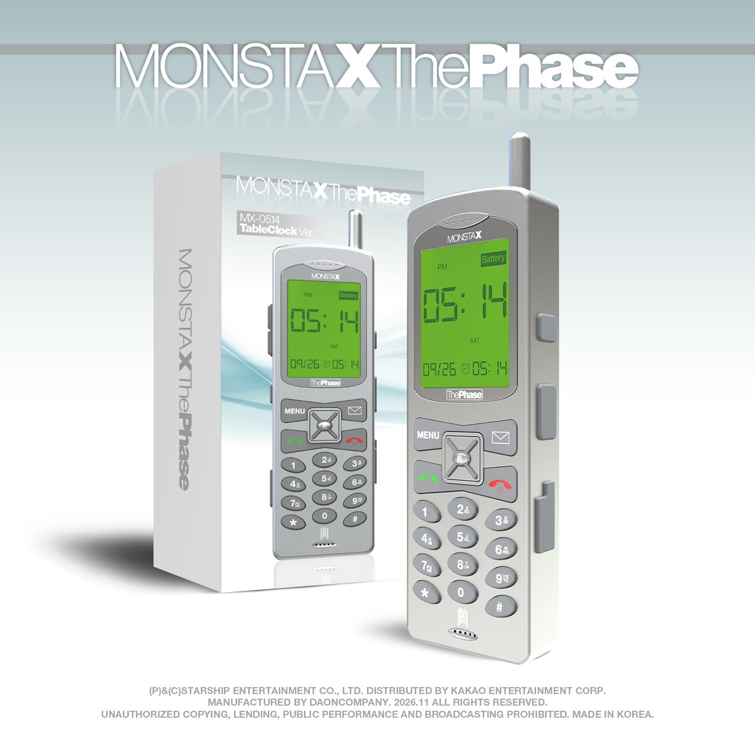MONSTA X The Phase EP Album MX-0514 Table Clock Ver. (LIMITED EDITION)