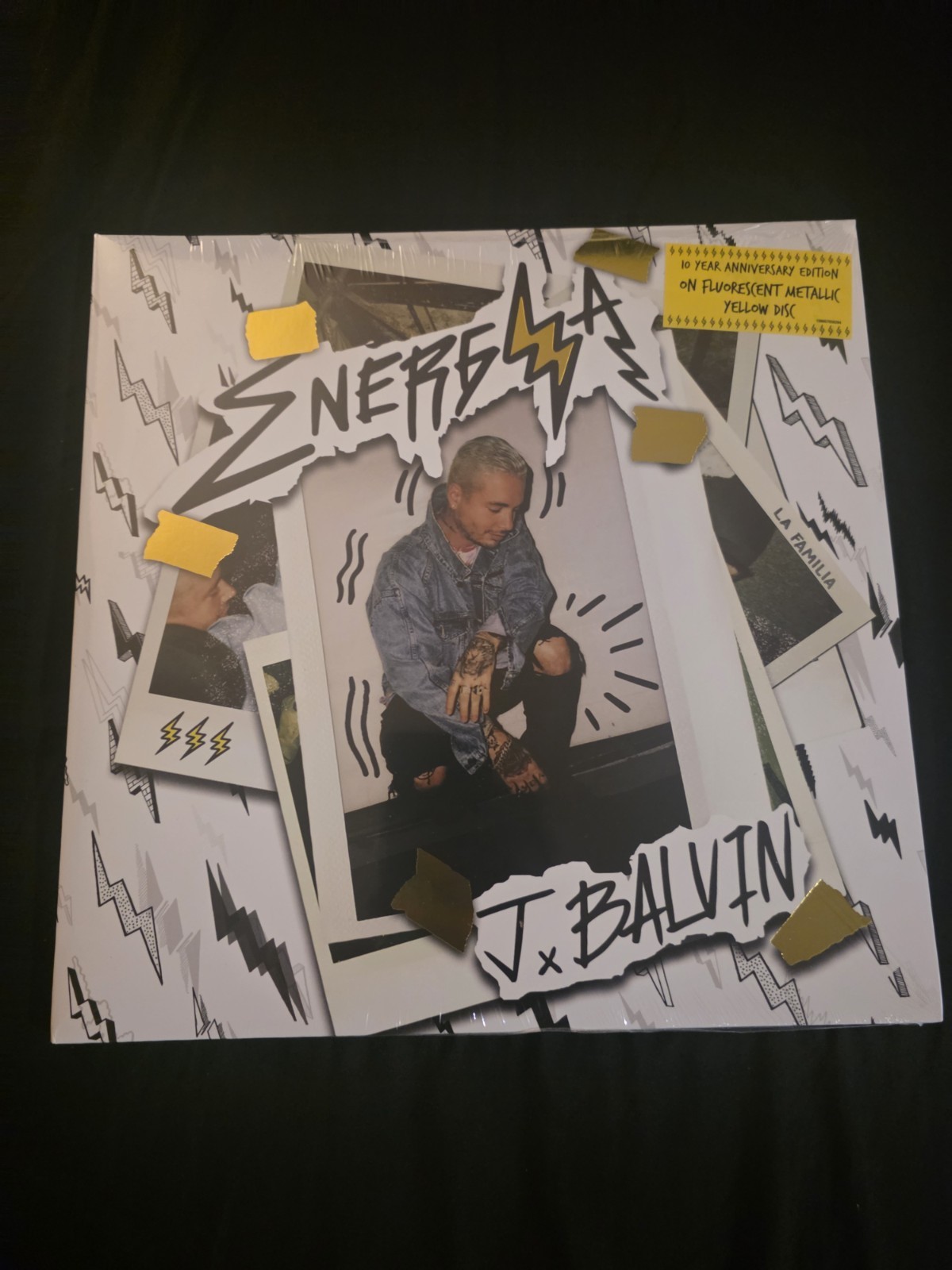 J Belvin Energia 10 Anniversary Metallic Yellow Vinyl SEALED