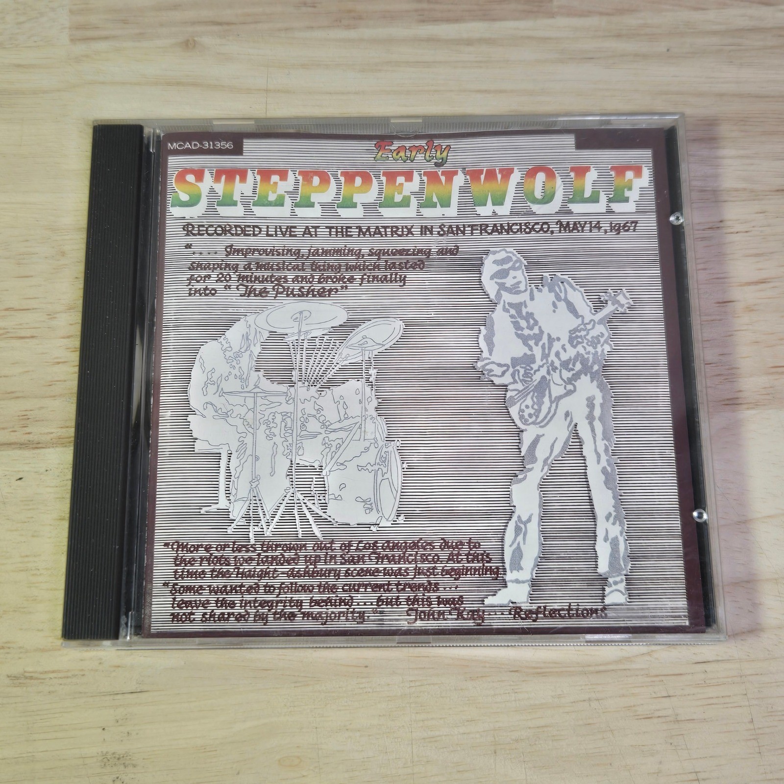 Early Steppenwolf Live at The Matrix 1967 CD MCA Records MCAD-31356 Rock