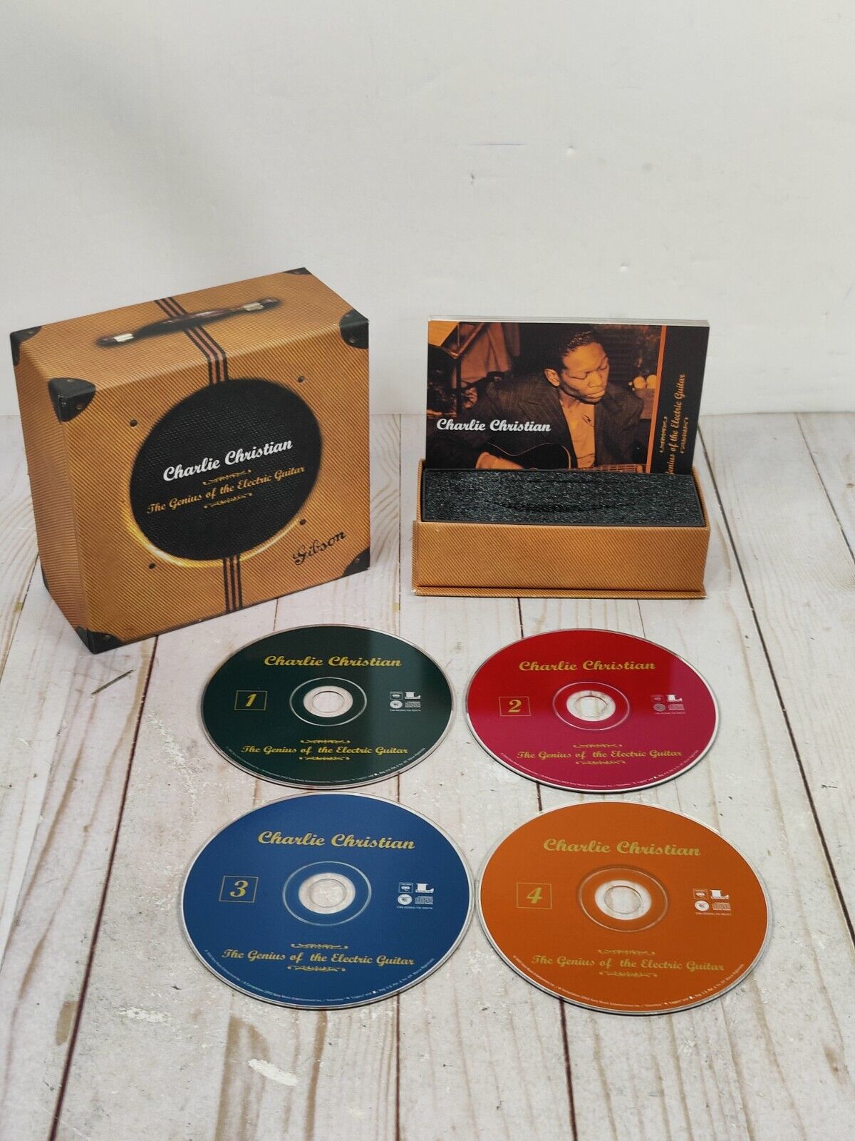 Charlie Christian The Genius of the Electric Guitar Rare 4 CD Deluxe Box Set 