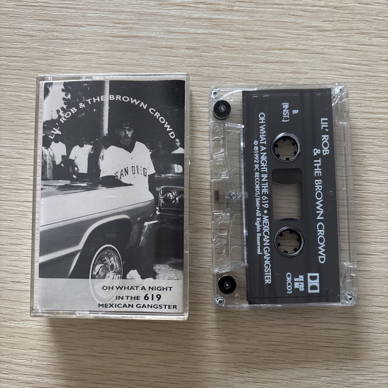 Lil Rob & The Brown Crowd OH WHAT A NIGHT CASSETTE TAPE PRIVATE PRESS G FUNK RAP