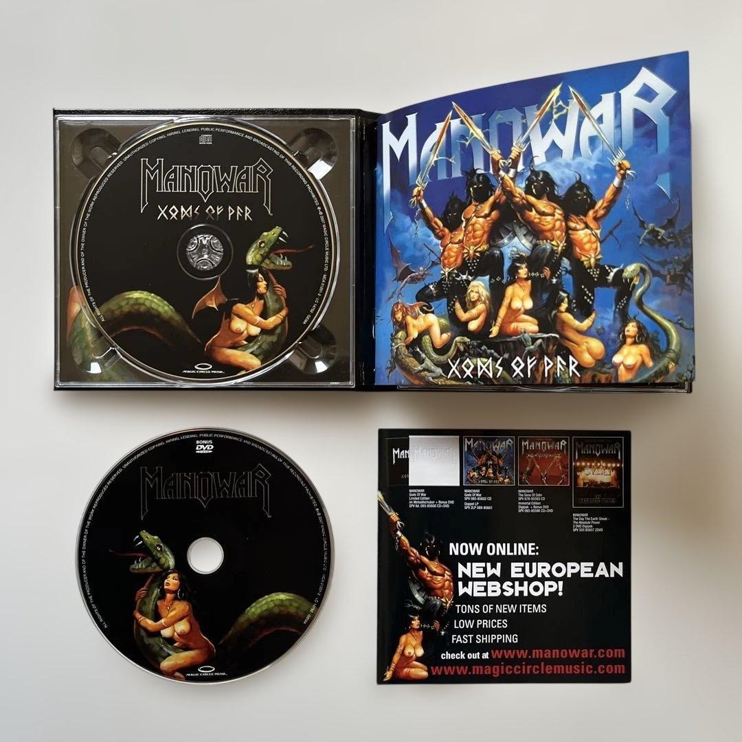 MANOWAR / GODS OF WAR CD + DVD Set Japan