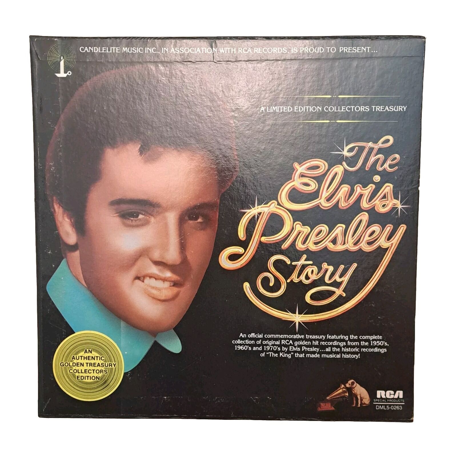 Vintage The Elvis Presley Story 5 Records LP Box Set RCA 1977 Rock