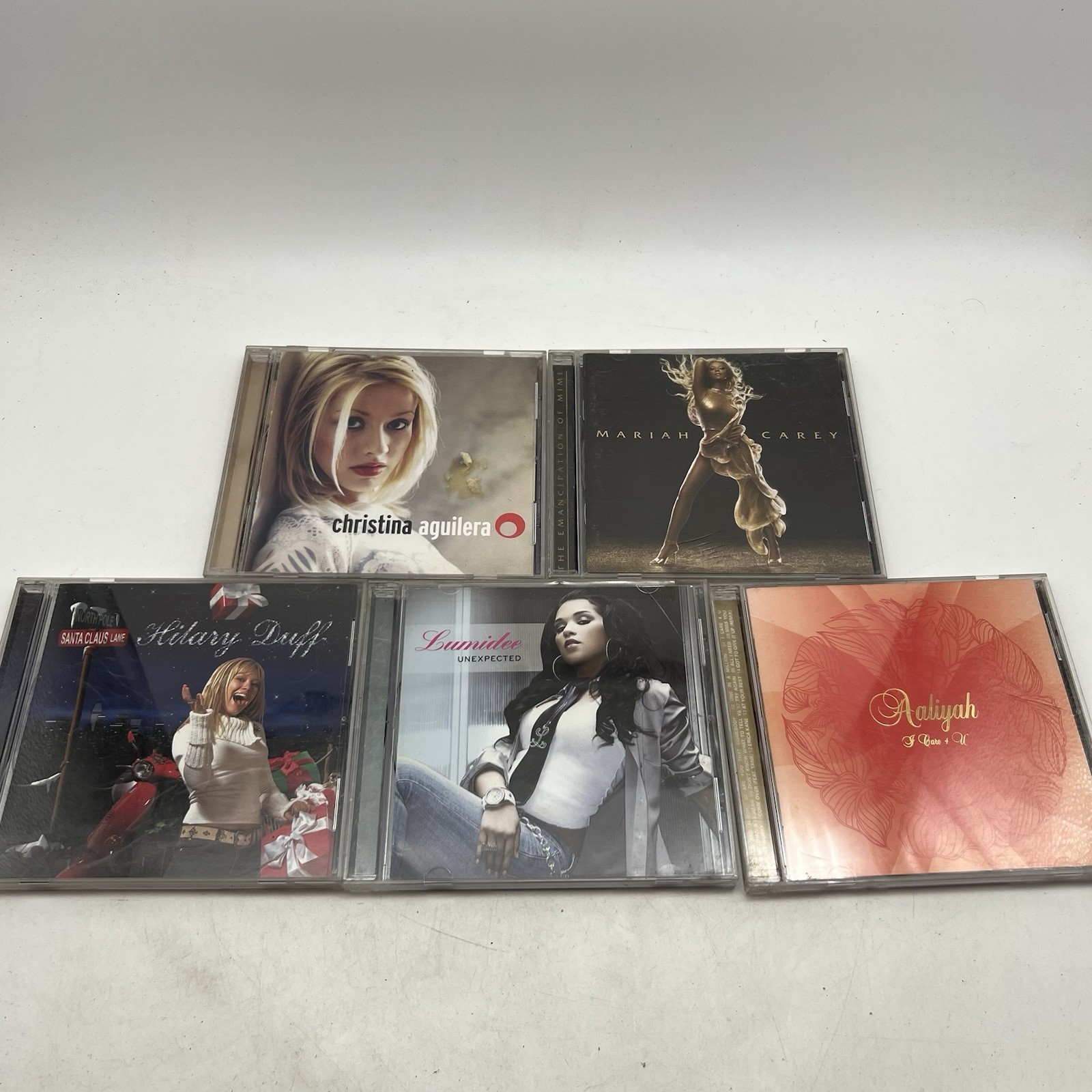 Vtg Pop CD Lot Christina Aguilera, Mariah, Hillary Duff Lot Of 5 