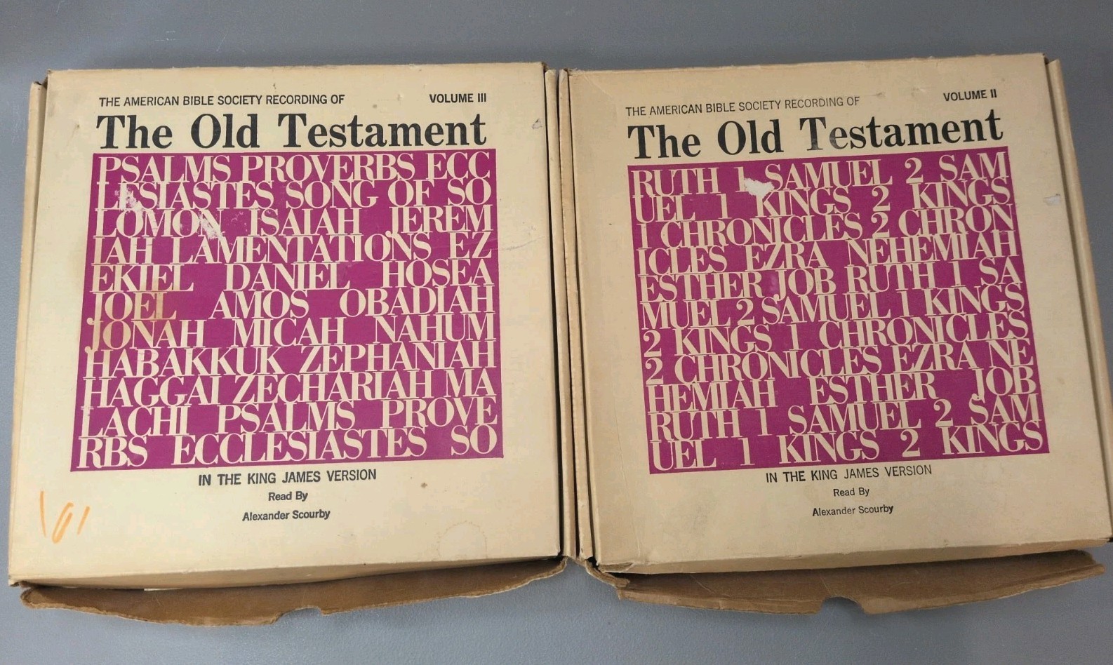 American Bible Society Old New Testament Set ALEXANDER SCOURBY Vinyls Volume 2/3