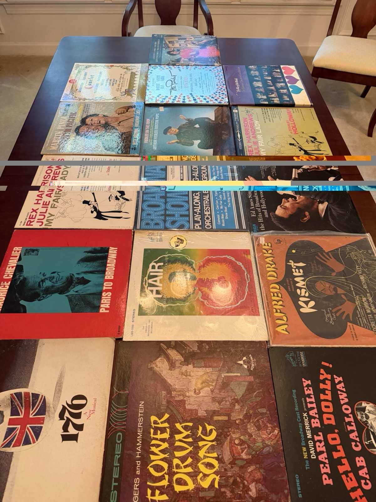 16 Broadway Musical Vintage LP Lot 18 Total Albums See Desc and Pics See Pics