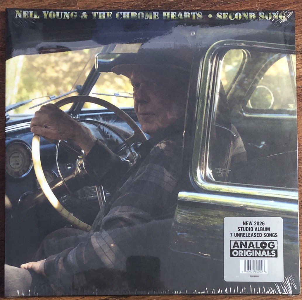Neil Young & Chrome Hearts -Second Song LP Vinyl New + Free Guitar Pick Keychain