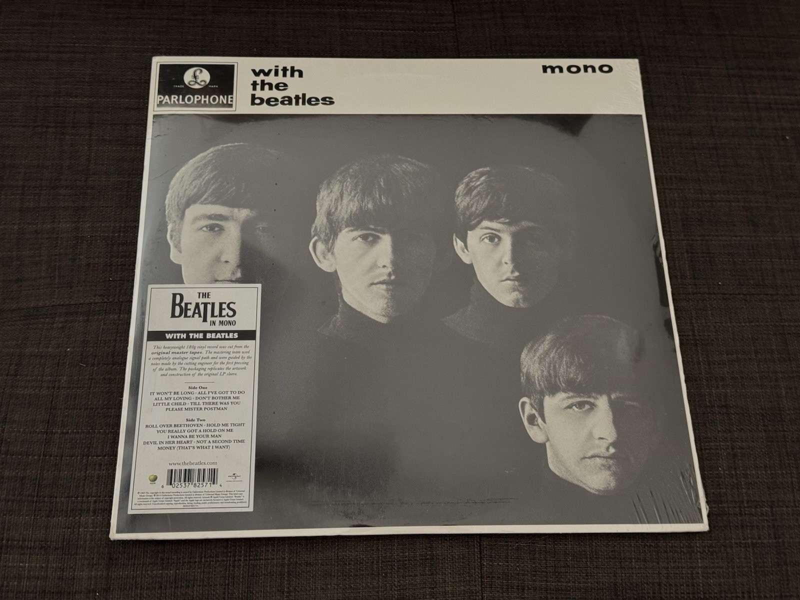 With The Beatles 2014 Mono Vinyl LP SEALED Rare Out Of  Print Audiophile