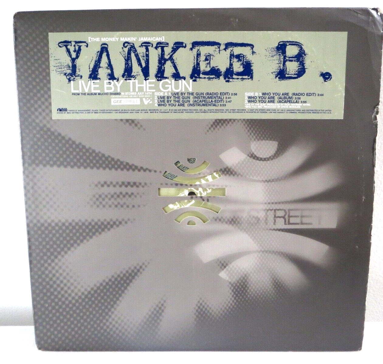 Yankee B. – Live By The Gun  - Gee Street GVAB 33524-1 - Vinyl 12\