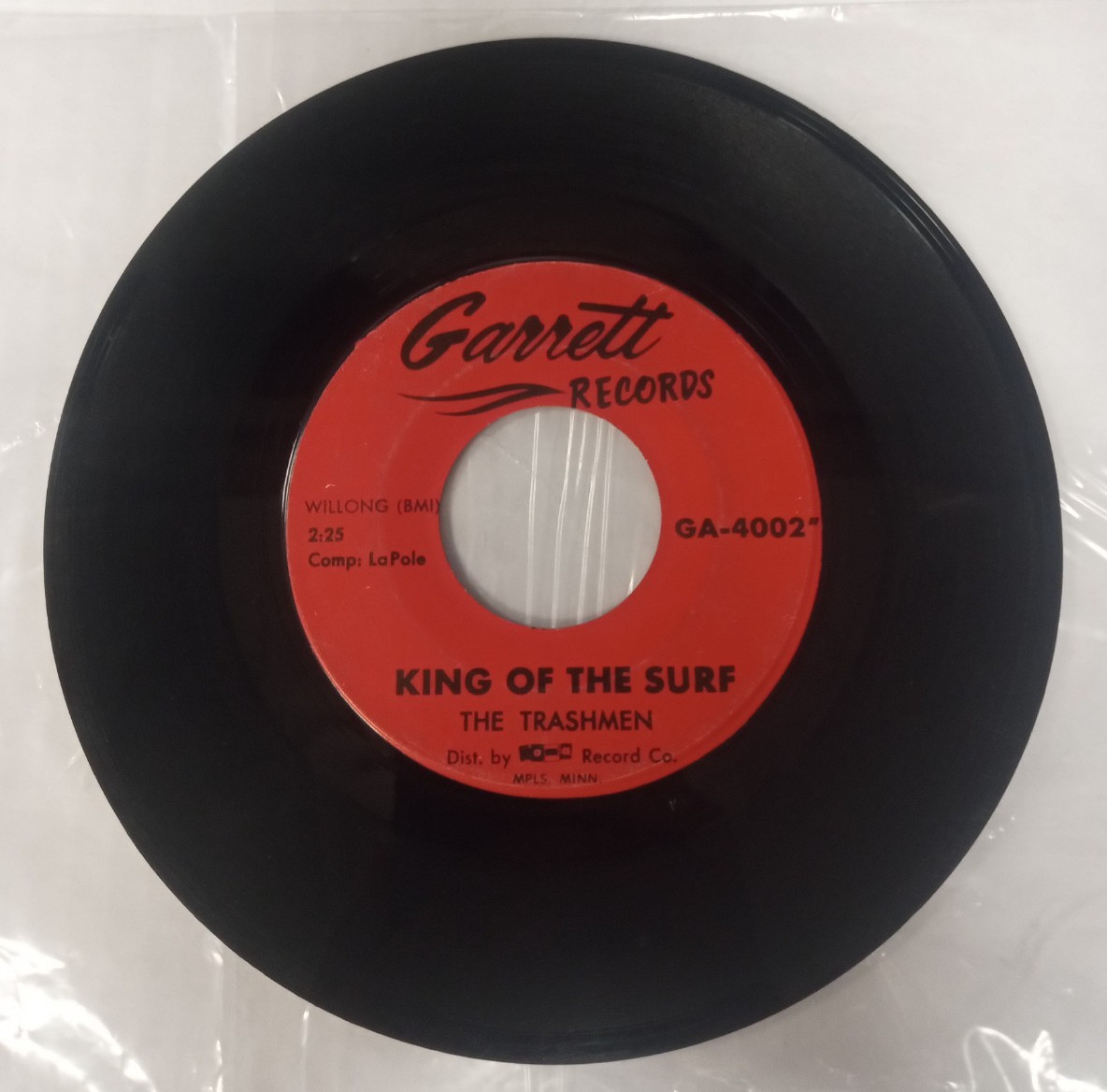 THE TRASHMEN 1963  SURFIN’ BIRD / KING OF THE SURF  45
