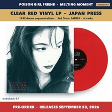 POiSON GiRL FRiEND Melting Moment Clear Red Vinyl LP Japan SADI55 Pre-Order picture