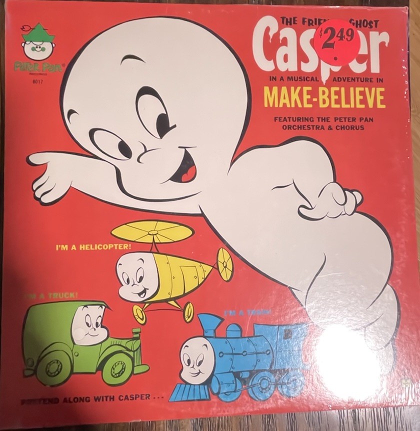Casper The Friendly Ghost Make Believe  Vinyl LP PETER PAN 8017 SEALED 1963