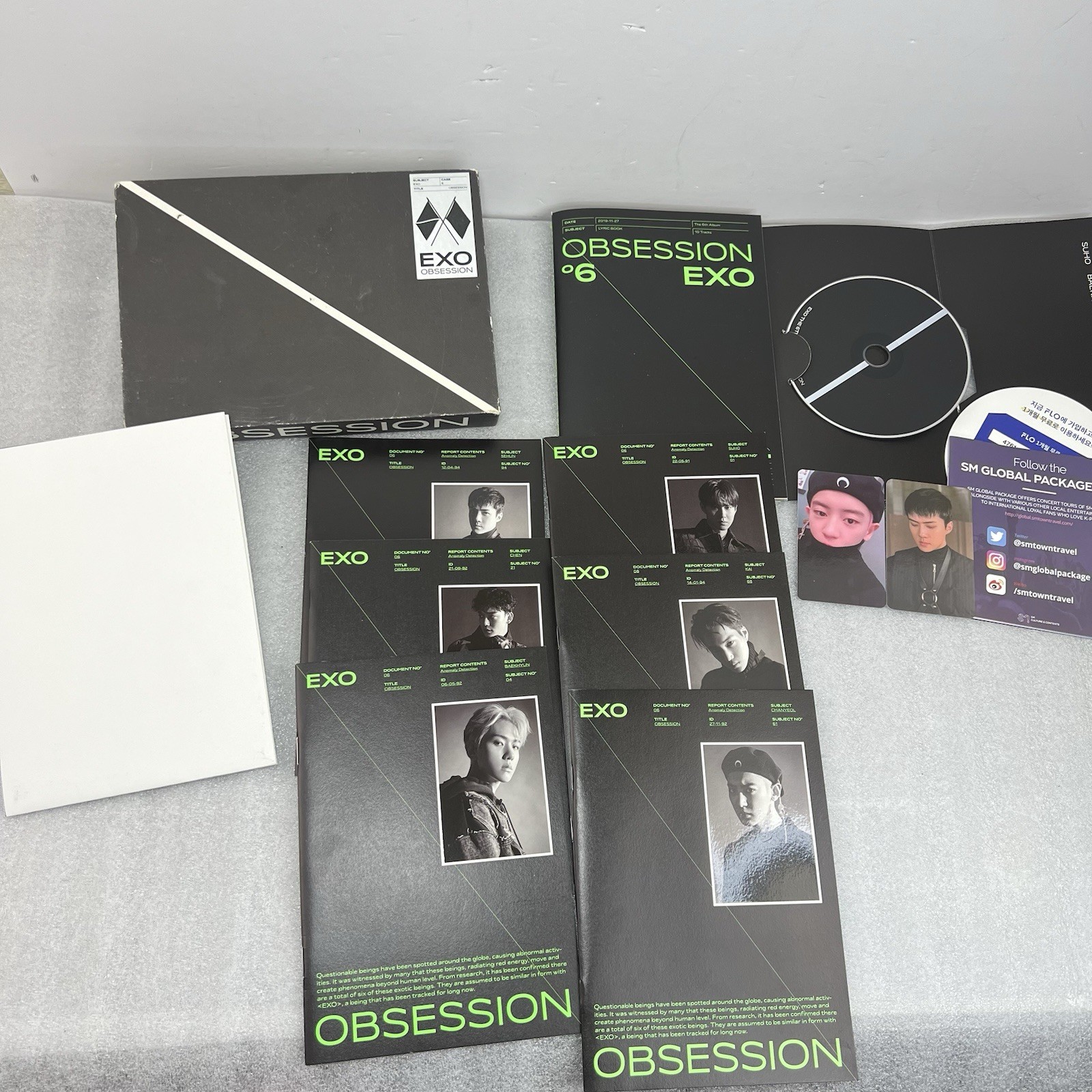 EXO Vol 6 Obsession Music Album Box Set CD Photo Books SOHO Poster KPOP Complete
