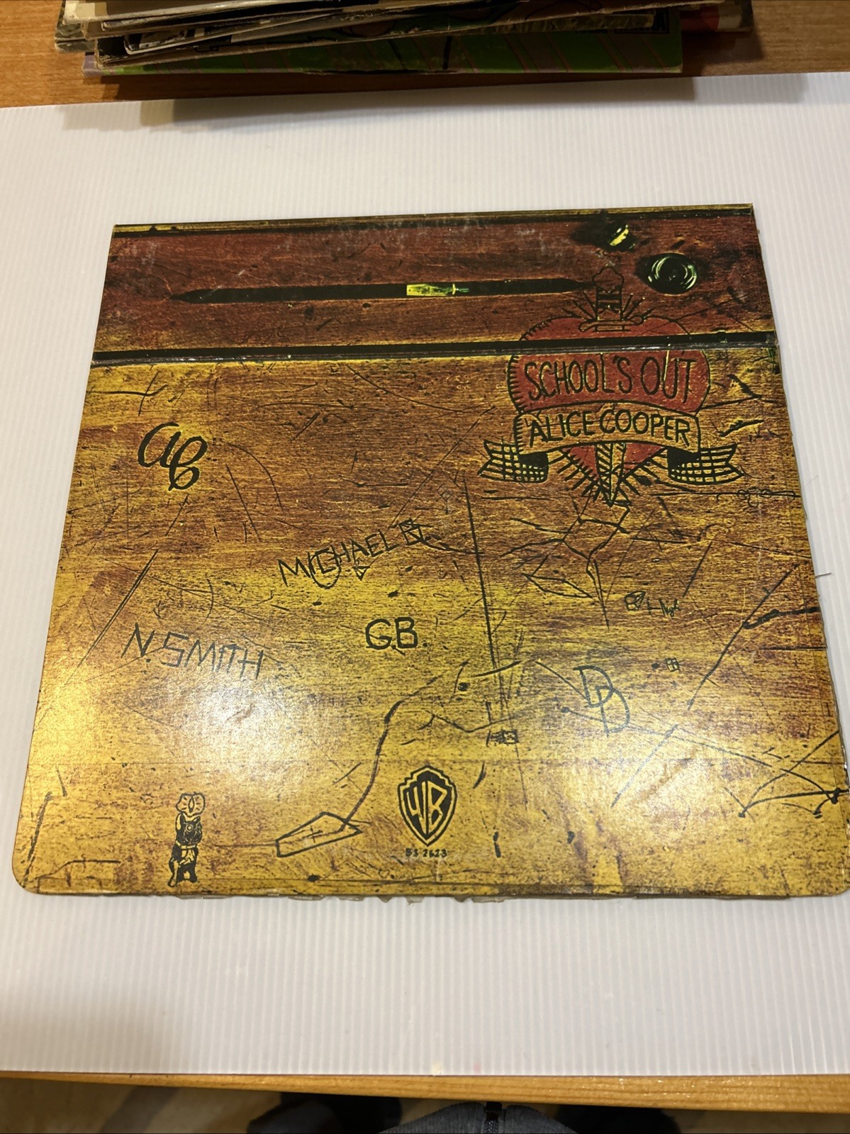 Alice Cooper School\'s Out  🎓1972 Vinyl Record LP Warner Bros BS2623 Green Label