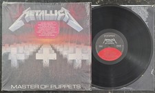 Metallica Master Of Puppets 1986 Elektra 60439-1 Vinyl LP Vintage Record Inner  picture