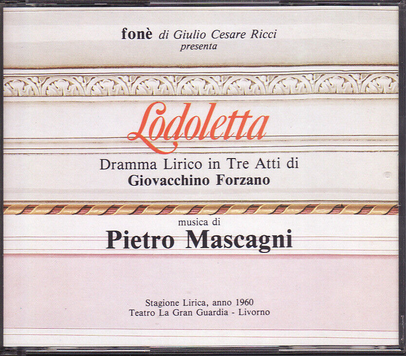 Mascagni: Lodoletta - Giovacchino Forzano (CD, 2 Disc) Italy