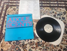 Adolescents self-titled ( Blue Album)LP  fake barcode Punk With Insert Vg+ picture