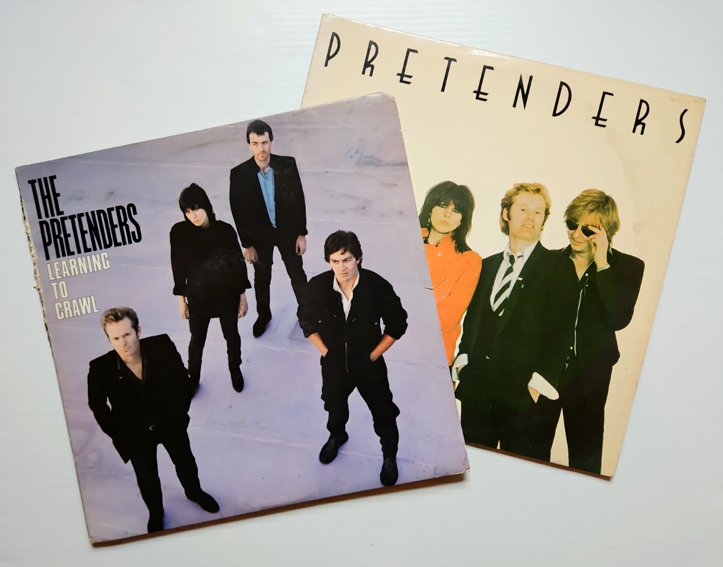 The Pretenders Self-Titled Learning To Crawl VINYL 2LP Chrissie Hynde TESTED EX