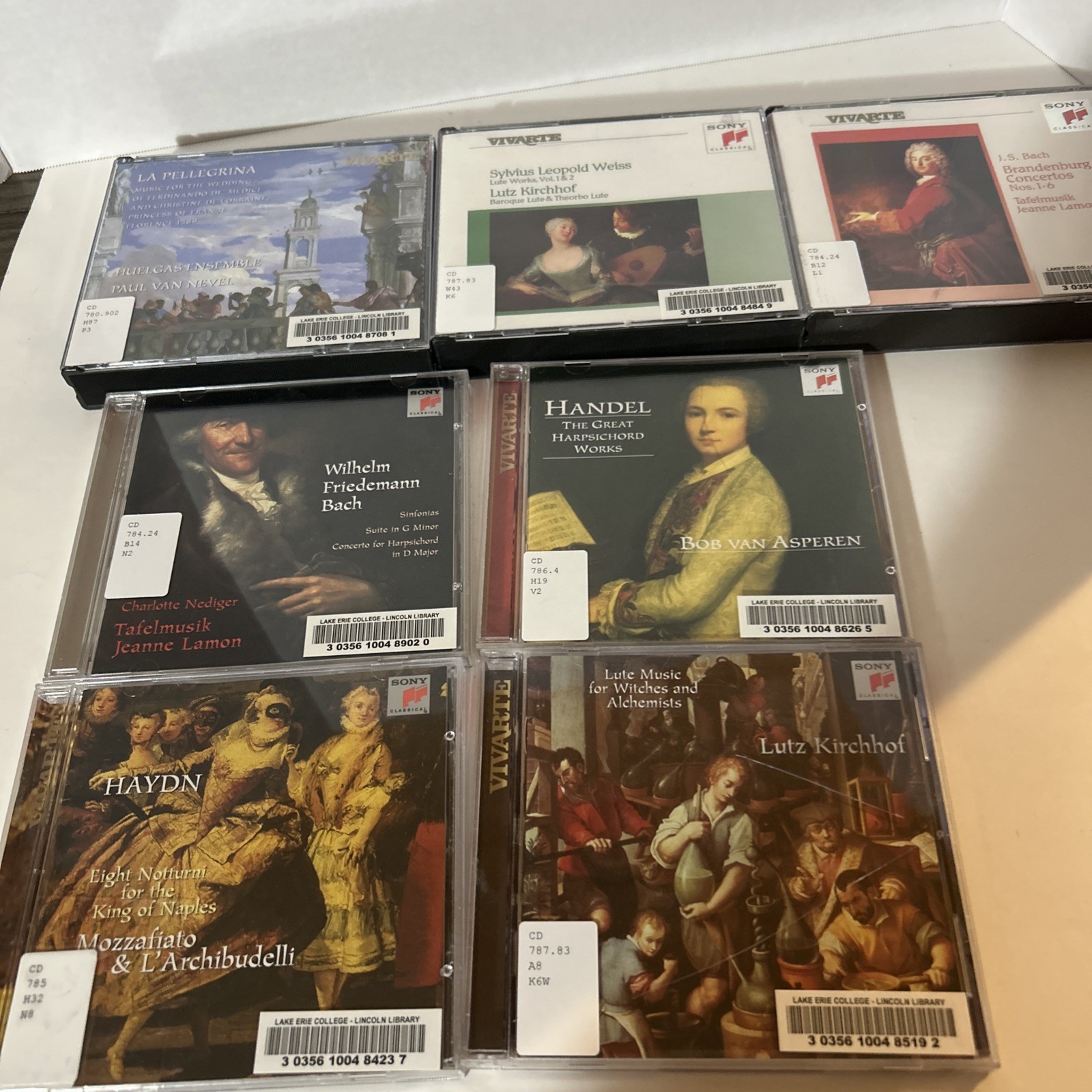 Sony Classics VIVARTE CD Collection Lot 7 Rare 10 CDs Total