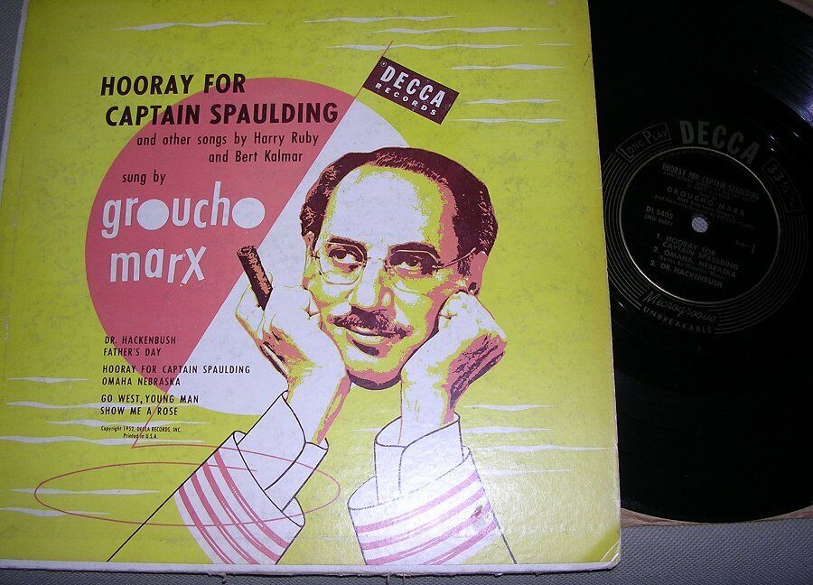 Hooray For Captain Spaulding Groucho Marx Sung 10\