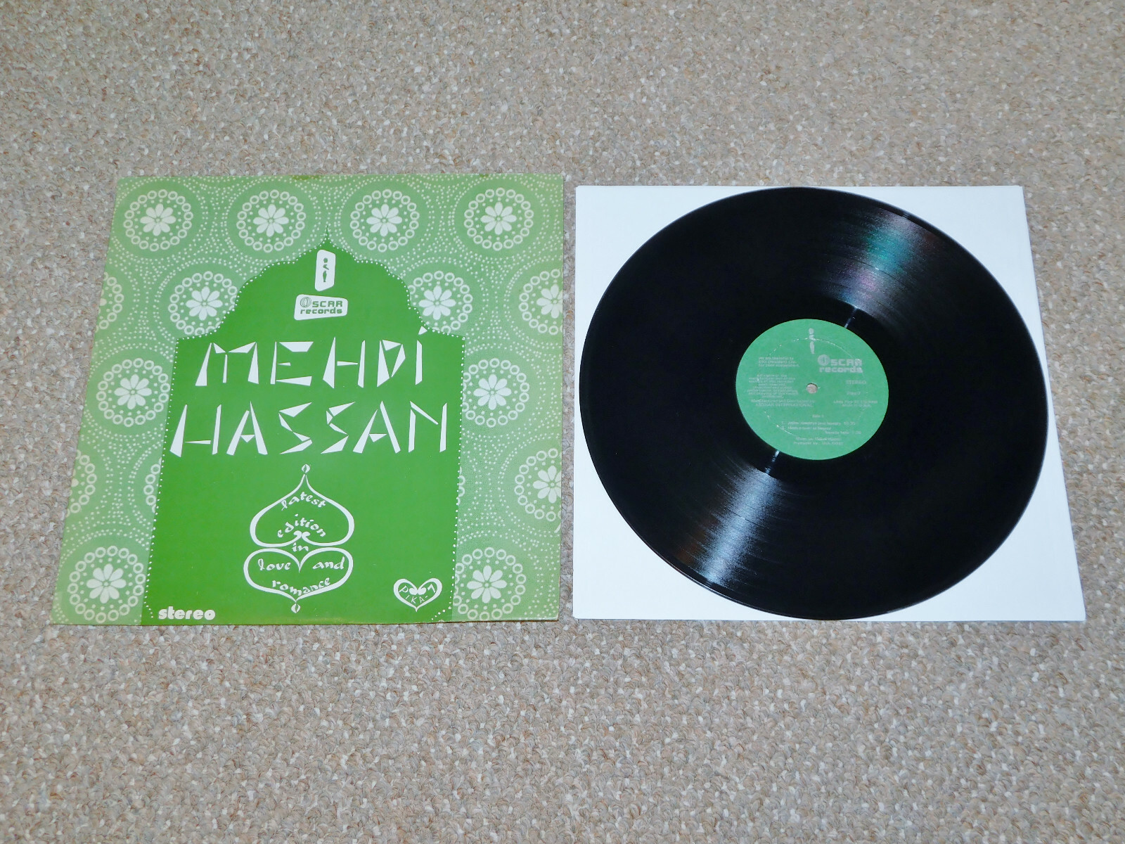 Mehdi Hassan - Latest Edition in Love & Romance LP Vinyl 1976 PIKA-7
