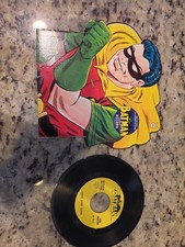 Vintage 1966 Robin The Wonderful Boy Wonder 45 RPM Record BT-96 Batman... picture
