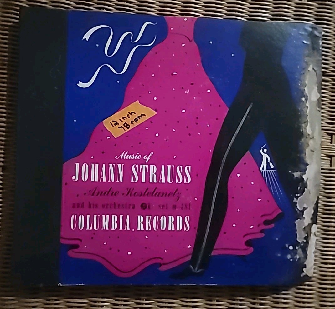 Music of Johann Strauss Andre Kostelanetz & his orchestra record set M-481 rare
