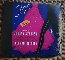 Music of Johann Strauss Andre Kostelanetz & his orchestra record set M-481 rare picture
