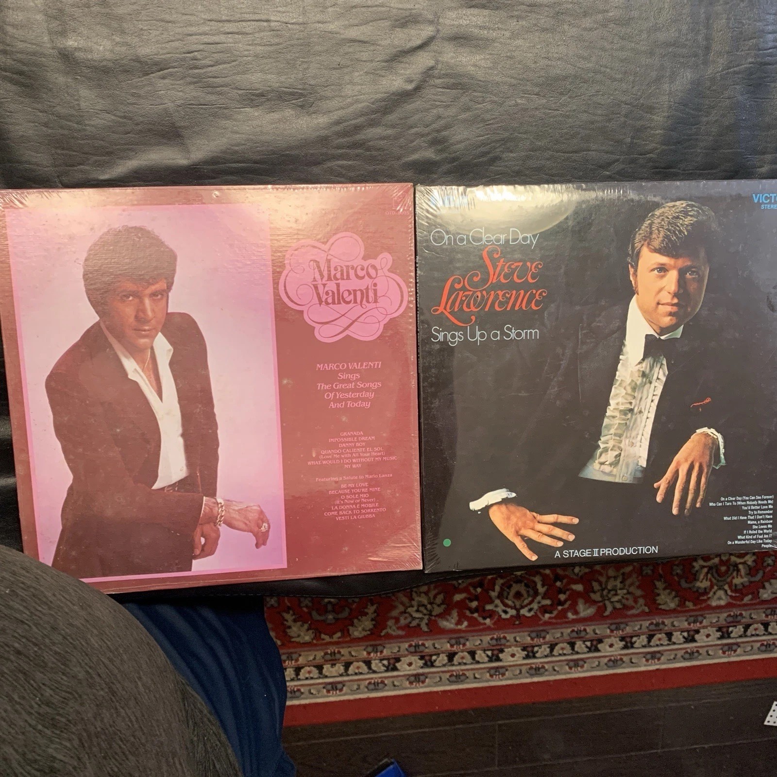 MINT-UNOPENED 2 Vintage LPs: Steve Lawrence and Marco Valenti: Turntable Candy