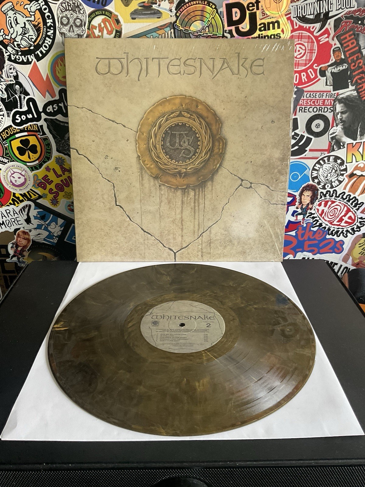 WHITESNAKE 1987 VG++ GOLD BLACK ICE VINYL IN SHRINK