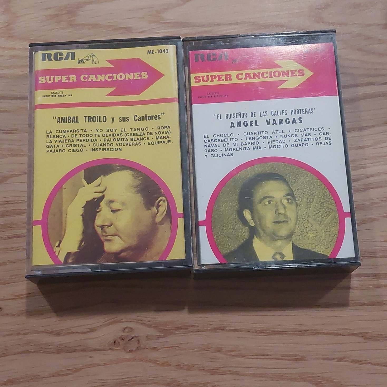 RCA Super Canciones Aníbal Troilo & Angel Vargas Cassette Lot